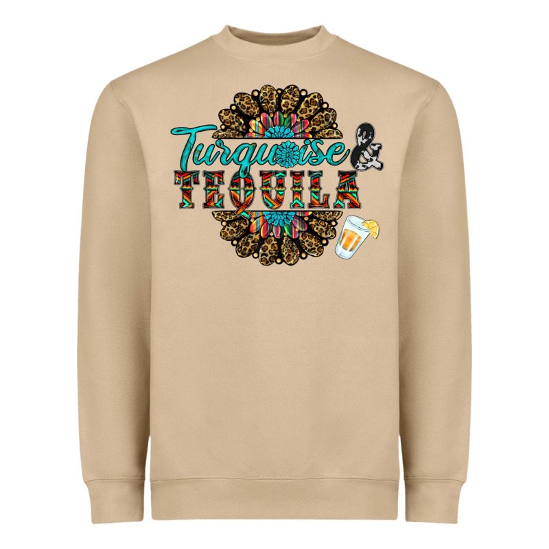 Turquoise Gemstone And Taquila Heavyweight Sweatshirt by RanaPortraitStore | Teevron
