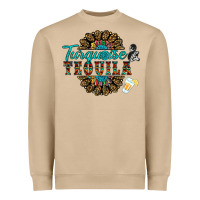 Mushroom turquoise gemstone and taquila Heavyweight Sweatshirt - RanaPortraitStore