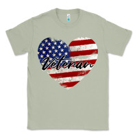 Matcha veteran heart american flag Classic Tee - BarkalooDesign