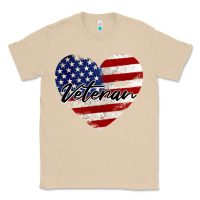Mushroom veteran heart american flag Classic Tee - BarkalooDesign