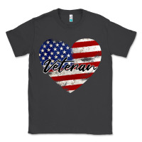 Smoke veteran heart american flag Classic Tee - BarkalooDesign