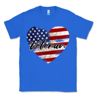 True Royal veteran heart american flag Classic Tee - BarkalooDesign