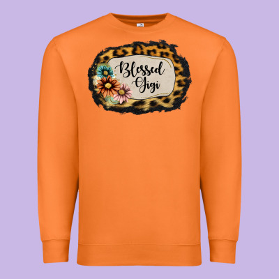Blessed Gigi Premium Sweatshirt Designed By Jasminsmagicworld