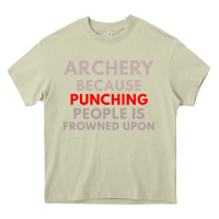 Mossy archery because punching people is frowned upon Heavy Core Tee - linhVisuals
