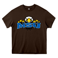 Chocolate Brown morehead state eagles Heavy Core Tee - linhVisuals