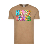 Vintage Coffee Happy Easter Vintage Tee - CowhideDigitalArt
