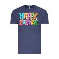 Vintage Denim Happy Easter Vintage Tee - CowhideDigitalArt
