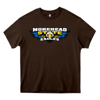 Chocolate Brown morehead state eagles Heavy Core Tee - linhVisuals