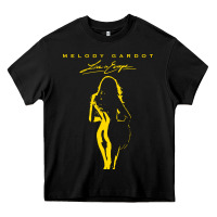 Black melody gardot clässic Heavy Core Tee - linhVisuals