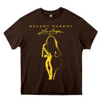 Chocolate Brown melody gardot clässic Heavy Core Tee - linhVisuals
