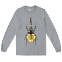 Heather Grey hercules beetle Long Sleeve Tee - LillyAllenDesigns