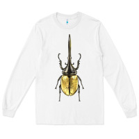 White hercules beetle Long Sleeve Tee - LillyAllenDesigns