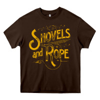 Chocolate Brown shovels & rope müsic Heavy Core Tee - linhVisuals