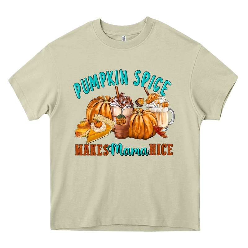 Pumpkin Spice Make Mama Nice Heavy Core Tee by FaDigitalArtStudio | Teevron