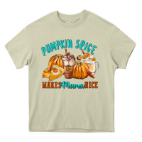 Mossy Pumpkin Spice Make Mama Nice Heavy Core Tee - FaDigitalArtStudio