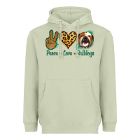Matcha Peace Love Bulldog Heavyweight Hoodie - Jasminsmagicworld
