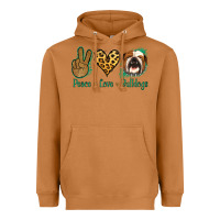 Meerkat Peace Love Bulldog Heavyweight Hoodie - Jasminsmagicworld
