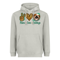 Moon Dust Peace Love Bulldog Heavyweight Hoodie - Jasminsmagicworld