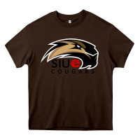 Chocolate Brown siu edwardsville cougars Heavy Core Tee - linhVisuals