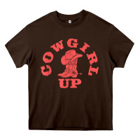 Chocolate Brown cowgirl up leopad hat boot rodeo western country southern t shirt Heavy Core Tee - linhVisuals
