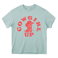 Arona cowgirl up leopad hat boot rodeo western country southern t shirt Heavy Core Tee - linhVisuals