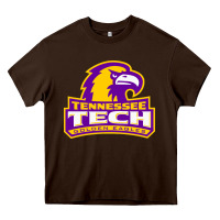 Chocolate Brown tennessee tech golden Heavy Core Tee - linhVisuals