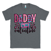 Charcoal Heather daddy is my valentine Classic Tee - OliviaCreatesArt