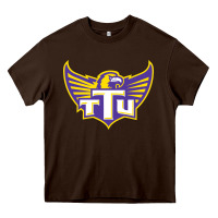 Chocolate Brown tennessee tech golden Heavy Core Tee - linhVisuals