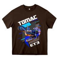 Chocolate Brown eli et3 tomac pullover hoodie Heavy Core Tee - linhVisuals