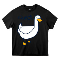 Black quack duck Heavy Core Tee - linhVisuals