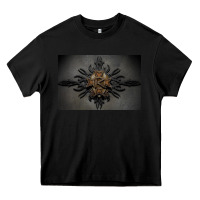 Black kamelot Heavy Core Tee - linhVisuals