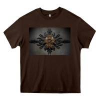 Chocolate Brown kamelot Heavy Core Tee - linhVisuals