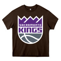 Chocolate Brown sacramento Heavy Core Tee - linhVisuals