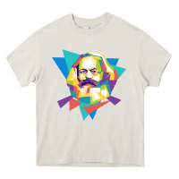 Cream karl marx get vintage Heavy Core Tee - linhVisuals