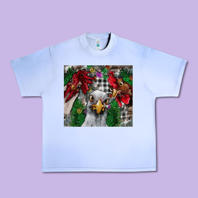Chicken Urban Heavy Tee Designed By Cowhidedigitalart