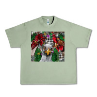 Oil Green Chicken Urban Heavy Tee - CowhideDigitalArt