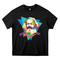 Black karl marx get vintage Heavy Core Tee - linhVisuals