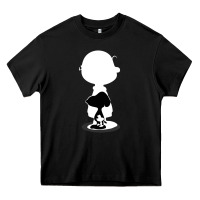 Black peanuts shadow silhouette Heavy Core Tee - linhVisuals