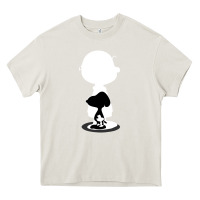 Cream peanuts shadow silhouette Heavy Core Tee - linhVisuals