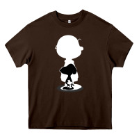 Chocolate Brown peanuts shadow silhouette Heavy Core Tee - linhVisuals