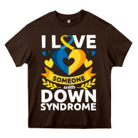 Chocolate Brown down syndrome awareness month special needs love Heavy Core Tee - linhVisuals