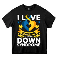 Black down syndrome awareness month special needs love Heavy Core Tee - linhVisuals