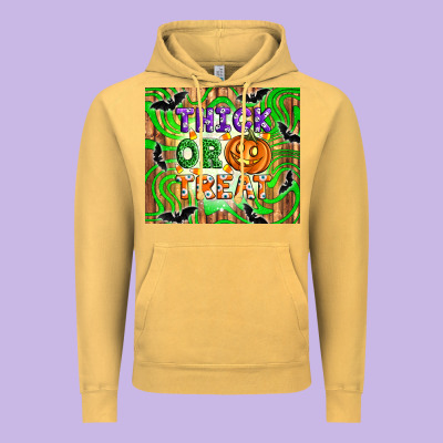 Thick Or Treat Tumbler Vintage Hoodie Designed By Artiststas
