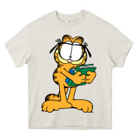 Cream garfiel Heavy Core Tee - linhVisuals