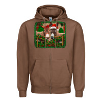 Chestnut christmas donkeys Zipper Hoodie - Jasminsmagicworld