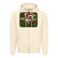 Sandshell christmas donkeys Zipper Hoodie - Jasminsmagicworld