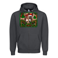 Smoke christmas donkeys Zipper Hoodie - Jasminsmagicworld