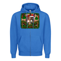True Royal christmas donkeys Zipper Hoodie - Jasminsmagicworld