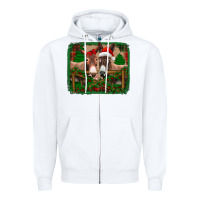 White christmas donkeys Zipper Hoodie - Jasminsmagicworld