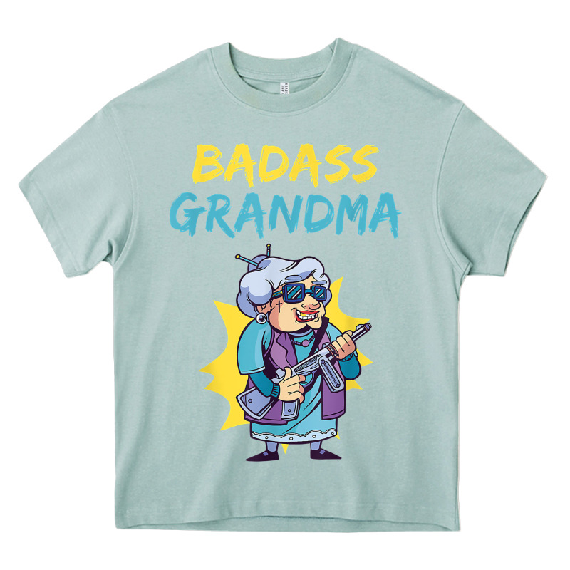 Badass Grandma Family Mother Grandma T Shirt Heavy Core Tee by linhVisuals | Teevron